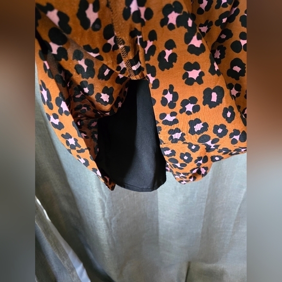 Sanctuary Save The Date Slip Dress Carnelian Cheetah Size 0 - Picture 5 of 8